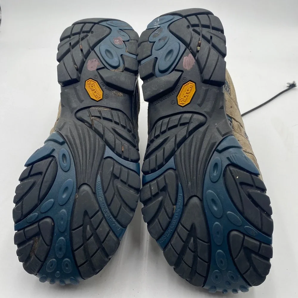 Merrell Moab 2 Mid Ventilator Hiking Boots Men 11 Walnt Grey J42485 Vibram Trail